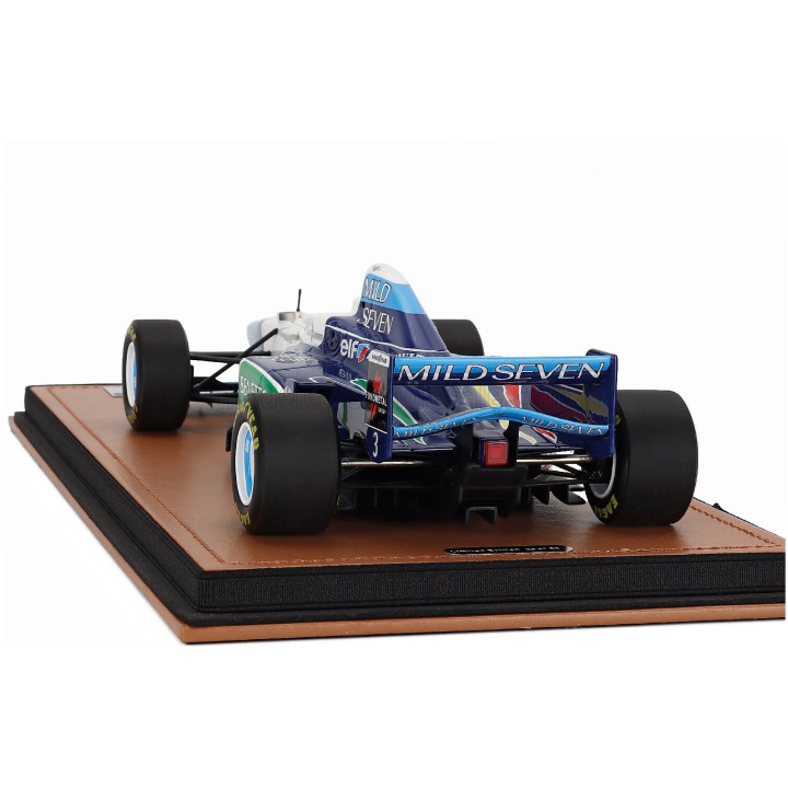 TECNOMODEL BENETTON F1 B196 TEAM RENAULT MILD SEVEN N 3 ARGENTINA GP 1996 JEAN ALESI - WHITE LIGHT BLUE GREEN 1/18
