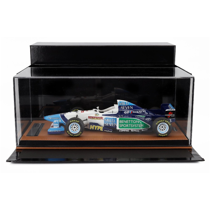 TECNOMODEL BENETTON F1 B196 TEAM RENAULT MILD SEVEN N 3 ARGENTINA GP 1996 JEAN ALESI - WHITE LIGHT BLUE GREEN 1/18