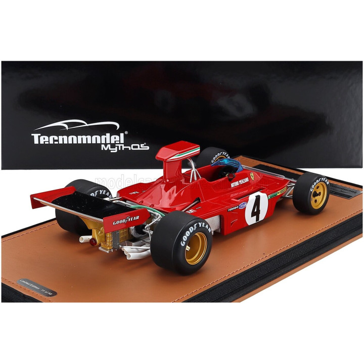 TECNOMODEL FERRARI F1 312 B3 (BROKE NOSE) N 4 CANADA GP 1973 ARTURO MERZARIO - RED WHITE 1/18