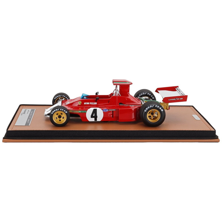 TECNOMODEL FERRARI F1 312 B3 (BROKE NOSE) N 4 CANADA GP 1973 ARTURO MERZARIO - RED WHITE 1/18
