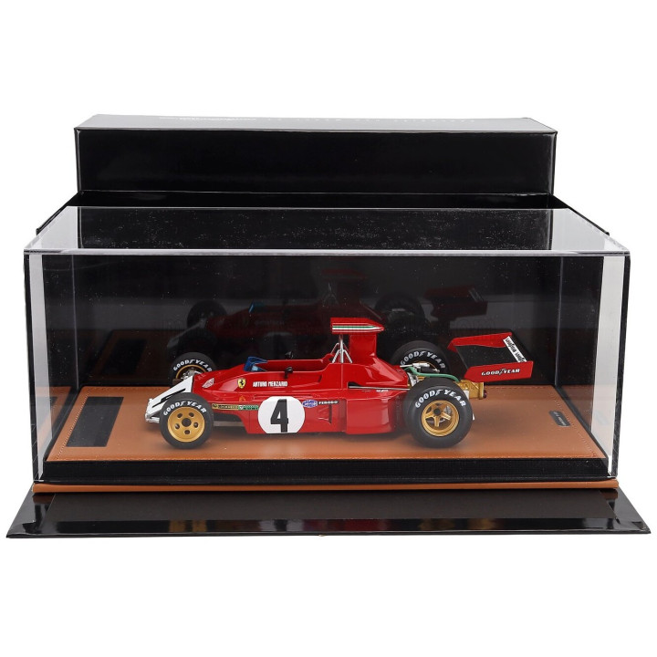 TECNOMODEL FERRARI F1 312 B3 (BROKE NOSE) N 4 CANADA GP 1973 ARTURO MERZARIO - RED WHITE 1/18