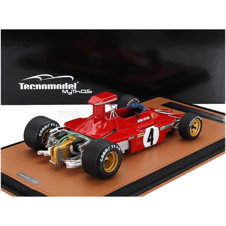 TECNOMODEL FERRARI F1 312 B3 N 4 USA WATKINS GLEN GP 1973 ARTURO MERZARIO - RED 1/18