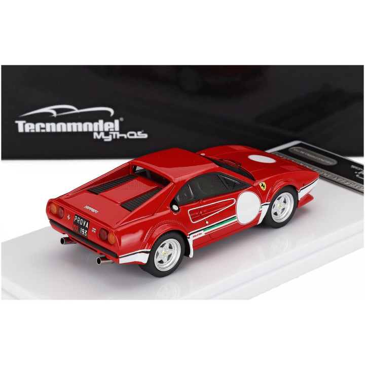 TECNOMODEL FERRARI 308 GTB4 LM N 0 TEST FIORANO ITALY 1976 NIKI LAUDA - RED WHITE 1/43