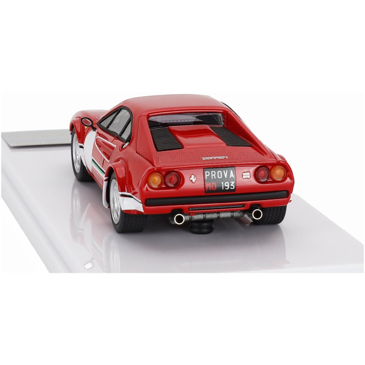 TECNOMODEL FERRARI 308 GTB4 LM N 0 TEST FIORANO ITALY 1976 NIKI LAUDA - RED WHITE 1/43