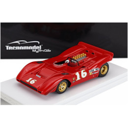 TECNOMODEL FERRARI 612 CAN-AM N 16 3rd MID-OHIO 1969 CHRIS AMON - RED 1/43
