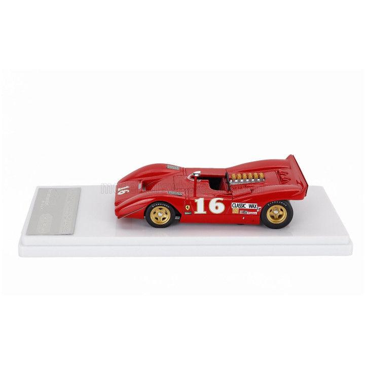 TECNOMODEL FERRARI 612 CAN-AM N 16 3rd MID-OHIO 1969 CHRIS AMON - RED 1/43