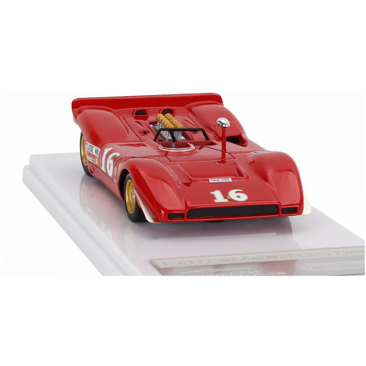 TECNOMODEL FERRARI 612 CAN-AM N 16 3rd MID-OHIO 1969 CHRIS AMON - RED 1/43