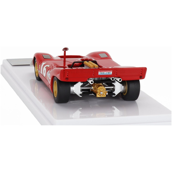 TECNOMODEL FERRARI 612 CAN-AM N 16 3rd MID-OHIO 1969 CHRIS AMON - RED 1/43