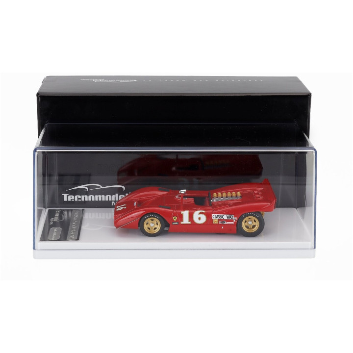 TECNOMODEL FERRARI 612 CAN-AM N 16 3rd MID-OHIO 1969 CHRIS AMON - RED 1/43