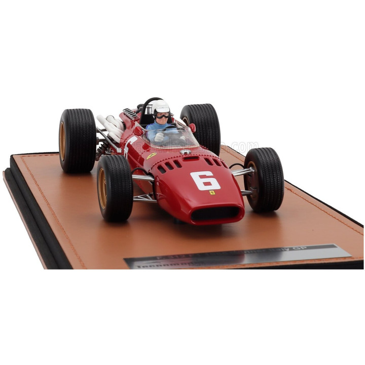 TECNOMODEL FERRARI F1 312 N 6 WINNER ITALY MONZA GP (with pilot figure) 1966 LUDOVICO SCARFIOTTI - RED 1/18
