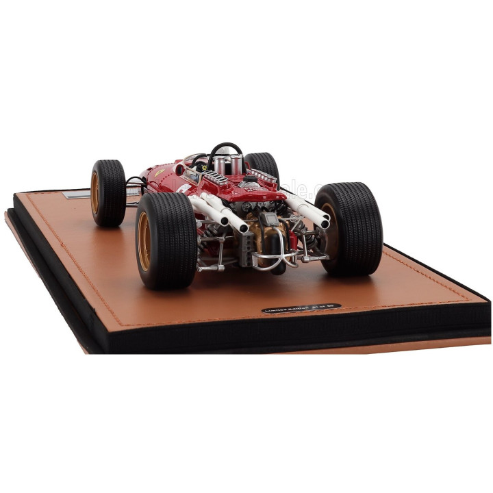 TECNOMODEL FERRARI F1 312 N 6 WINNER ITALY MONZA GP (with pilot figure) 1966 LUDOVICO SCARFIOTTI - RED 1/18