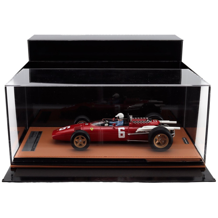 TECNOMODEL FERRARI F1 312 N 6 WINNER ITALY MONZA GP (with pilot figure) 1966 LUDOVICO SCARFIOTTI - RED 1/18