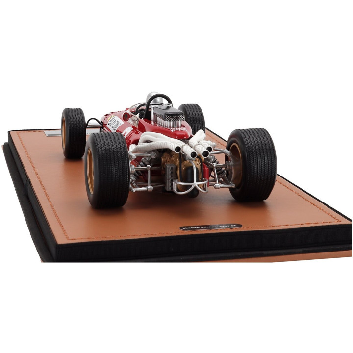 TECNOMODEL FERRARI F1 312 N 9 GERMAN GP (with pilot figure) 1966 LORENZO BANDINI - RED 1/18