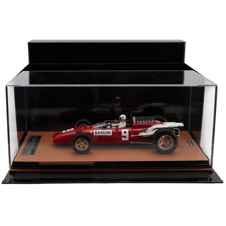 TECNOMODEL FERRARI F1 312 N 9 GERMAN GP (with pilot figure) 1966 LORENZO BANDINI - RED 1/18