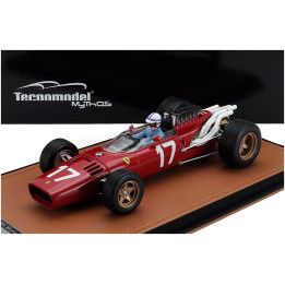 TECNOMODEL FERRARI F1 312 N 17 MONACO GP (with pilot figure) 1966 JOHN SURTEES - RED 1/18