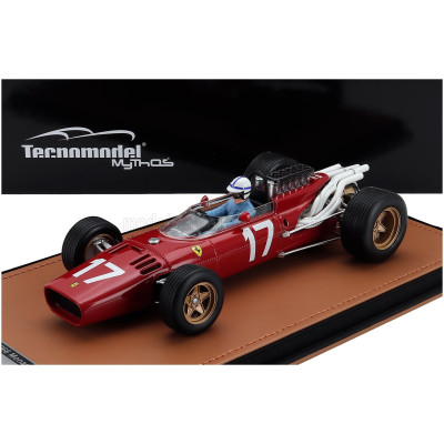 TECNOMODEL FERRARI F1 312 N 17 MONACO GP (with pilot figure) 1966 JOHN SURTEES - RED 1/18