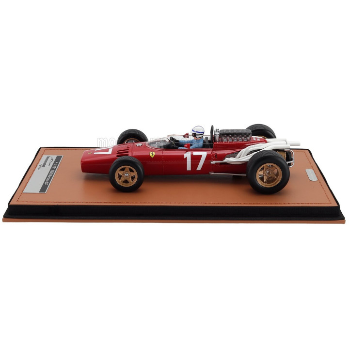 TECNOMODEL FERRARI F1 312 N 17 MONACO GP (with pilot figure) 1966 JOHN SURTEES - RED 1/18