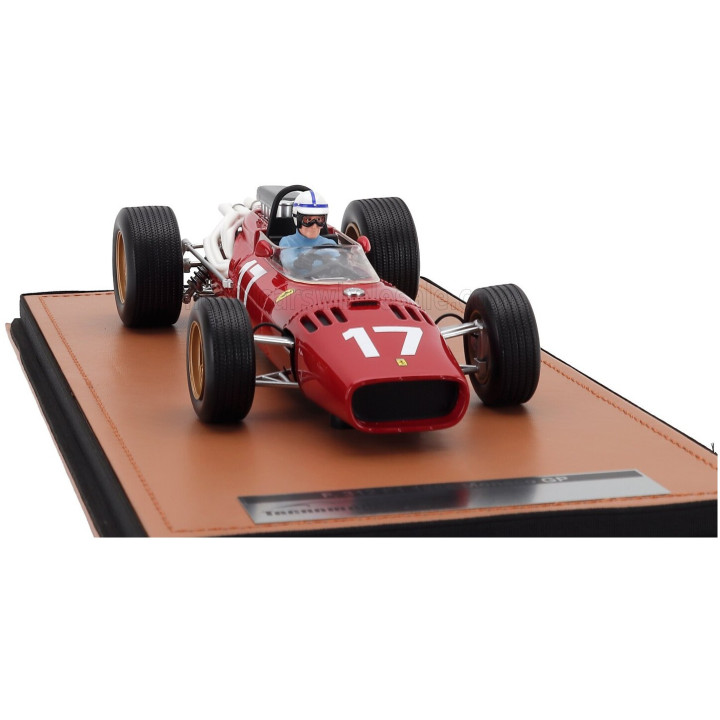 TECNOMODEL FERRARI F1 312 N 17 MONACO GP (with pilot figure) 1966 JOHN SURTEES - RED 1/18