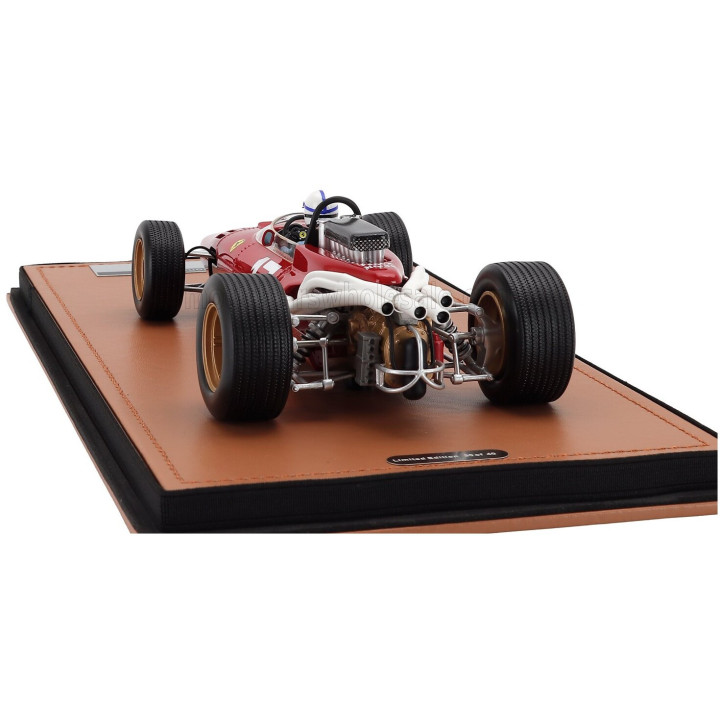 TECNOMODEL FERRARI F1 312 N 17 MONACO GP (with pilot figure) 1966 JOHN SURTEES - RED 1/18