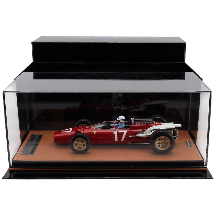 TECNOMODEL FERRARI F1 312 N 17 MONACO GP (with pilot figure) 1966 JOHN SURTEES - RED 1/18