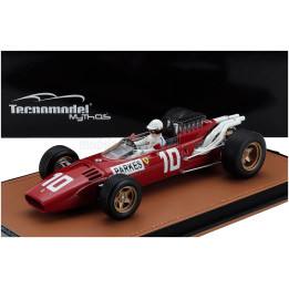 TECNOMODEL FERRARI F1 312 N 10 NURBURGRING GP (with pilot figure) 1966 MIKE PARKES - RED 1/18