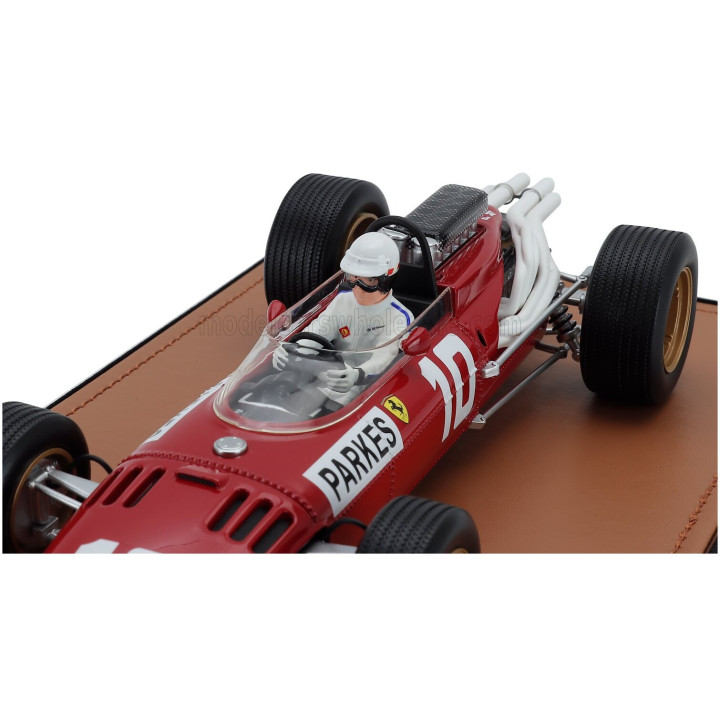 TECNOMODEL FERRARI F1 312 N 10 NURBURGRING GP (with pilot figure) 1966 MIKE PARKES - RED 1/18