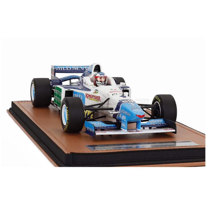TECNOMODEL BENETTON F1 B196 TEAM RENAULT MILD SEVEN N 3 ARGENTINA GP (with pilot figure) 1996 JEAN ALESI - WHITE LIGHT BLUE