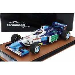 TECNOMODEL BENETTON F1 B196 TEAM RENAULT MILD SEVEN N 4 MONACO GP (with pilot figure) 1996 GERHARD BERGER - WHITE LIGHT BLUE