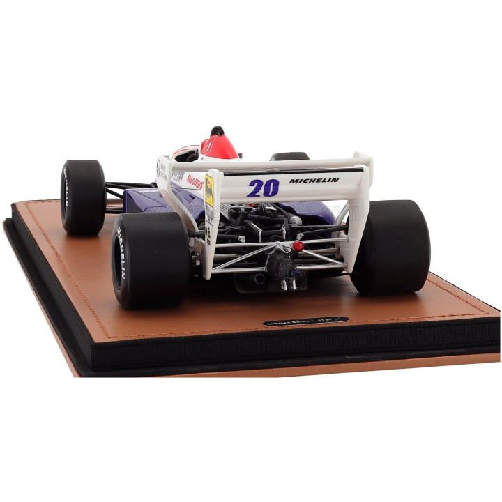 TECNOMODEL TOLEMAN F1 TG184 HART TURBO N 20 USA GP (with pilot figure) 1984 JOHNNY CECOTTO - BLUE WHITE RED 1/18
