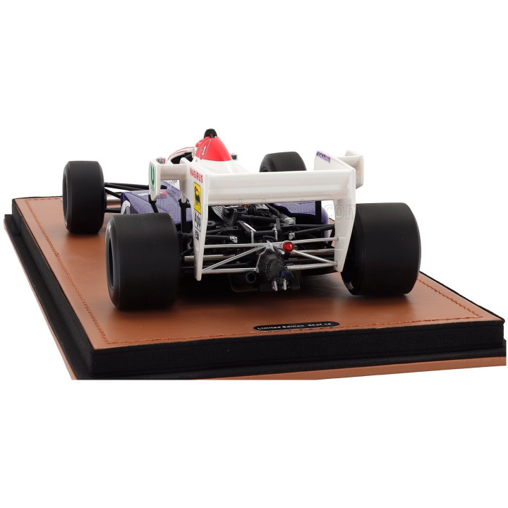 TECNOMODEL TOLEMAN F1 TG184 HART TURBO N 20 PRACTICE ITALY GP (with pilot figure) 1984 PIERLUIGI MARTINI - BLUE WHITE RED 1/18