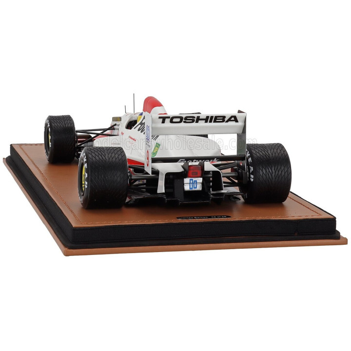 TECNOMODEL FOOTWORK F1 FA13 MUGEN HONDA N 9 SPAIN GP WITH RAIN TIRES (with pilot figure) 1992 MICHELE ALBORETO - WHITE RED 1/18