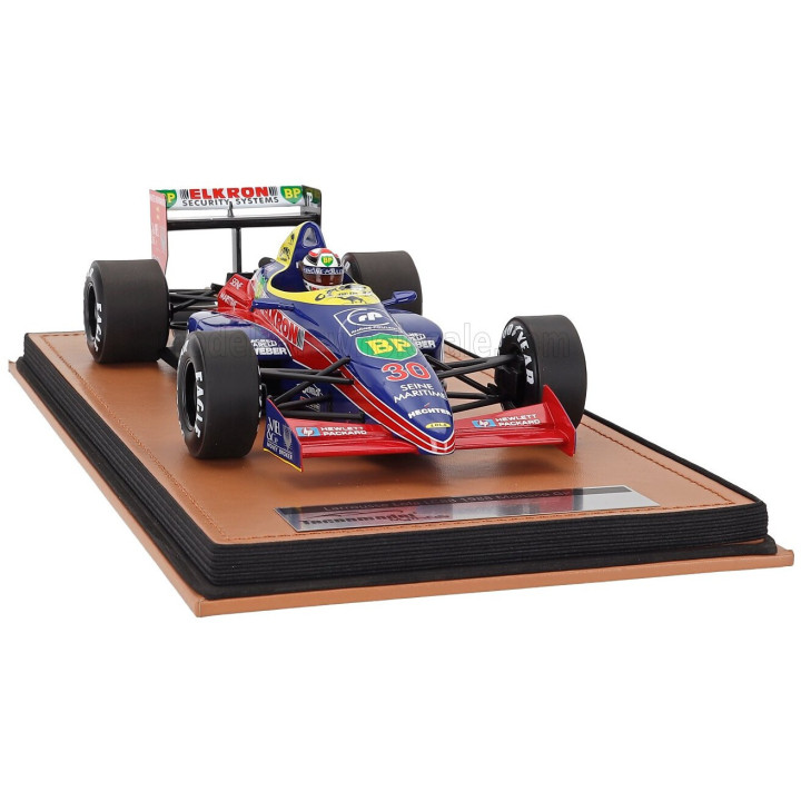 TECNOMODEL LOLA F1 LC88 FORD TEAM LARROUSSE N 30 MONACO GP (with pilot figure) 1988 PHILIPPE ALLIOT - BLUE RED 1/18