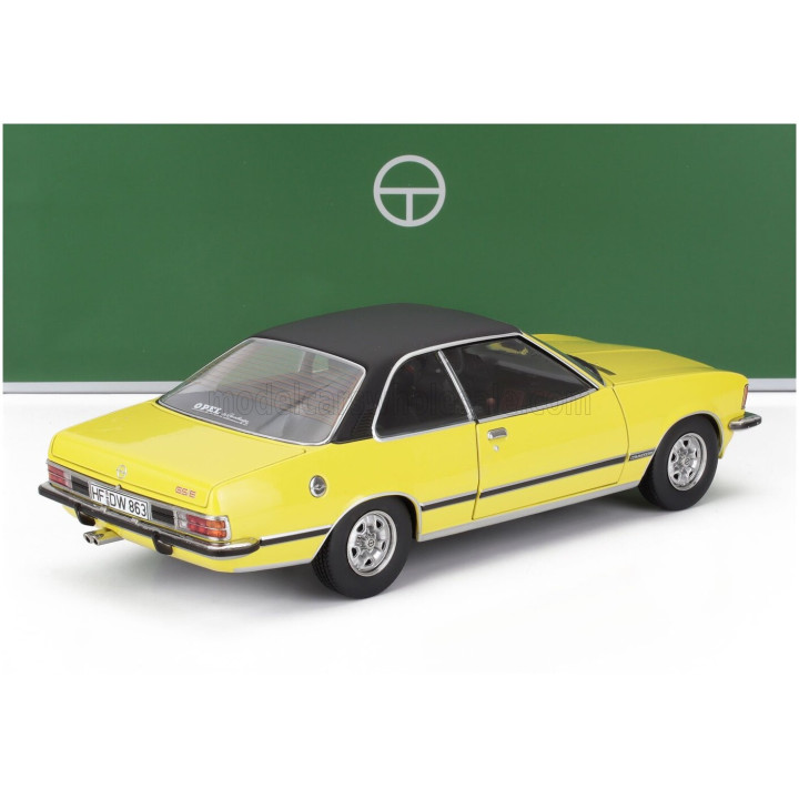 TOURING MODELCARS OPEL COMMODORE B GS/E COUPE 1975 - YELLOW BLACK 1/18