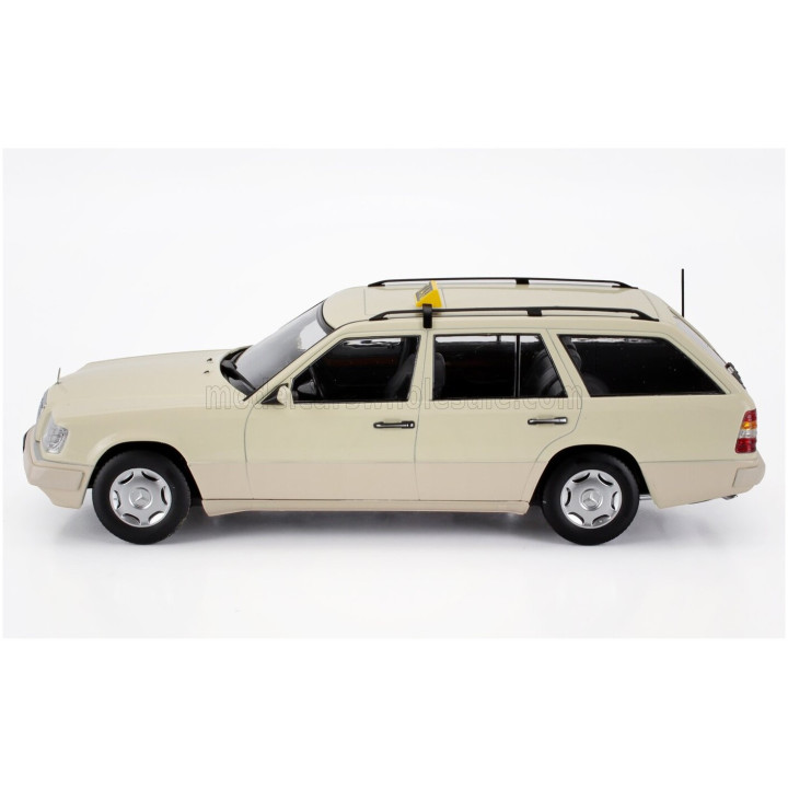 TRIPLE9 MERCEDES BENZ E-CLASS (S124) T-MODEL SW STATION WAGON GERMAN TAXI 1995 - IVORY 1/18