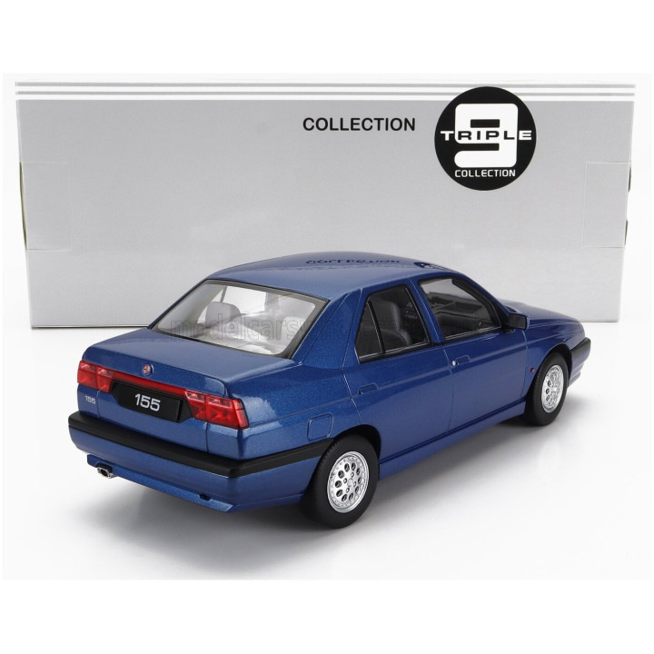 TRIPLE9 ALFA ROMEO 155 1996 GREY INTERIOR - BLUE MET 1/18