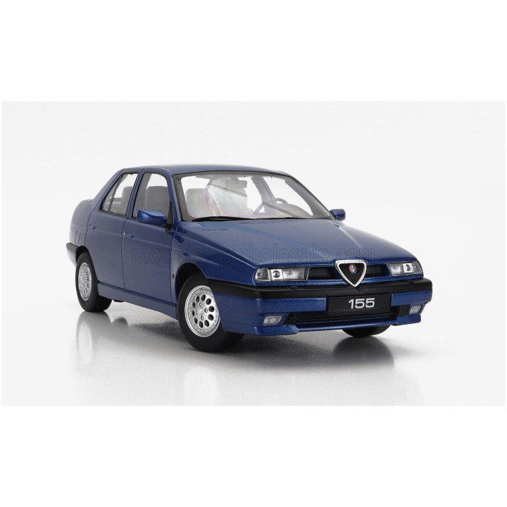 TRIPLE9 ALFA ROMEO 155 1996 GREY INTERIOR - BLUE MET 1/18