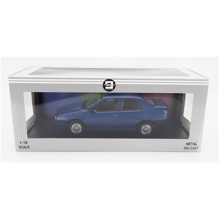 TRIPLE9 ALFA ROMEO 155 1996 GREY INTERIOR - BLUE MET 1/18