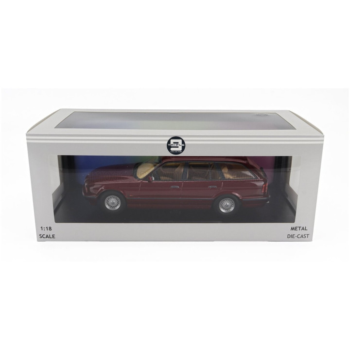 TRIPLE9 BMW 5-SERIES TOURING (E34) SW STATION WAGON 1996 - RED MET 1/18
