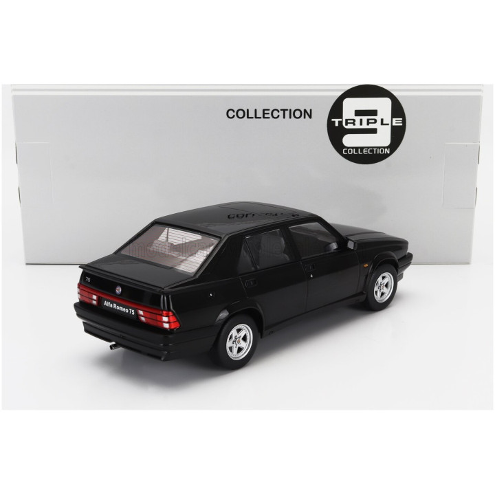 TRIPLE9 ALFA ROMEO 75 1988 - BLACK 1/18