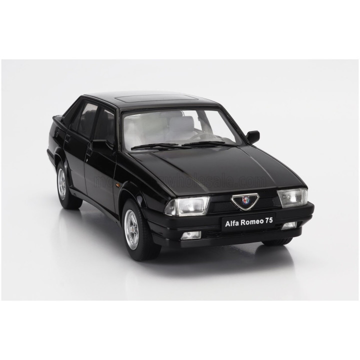 TRIPLE9 ALFA ROMEO 75 1988 - BLACK 1/18