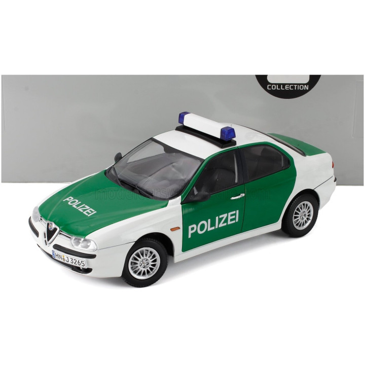TRIPLE9 ALFA ROMEO 156 POLIZEI 1998 - WHITE GREEN 1/18