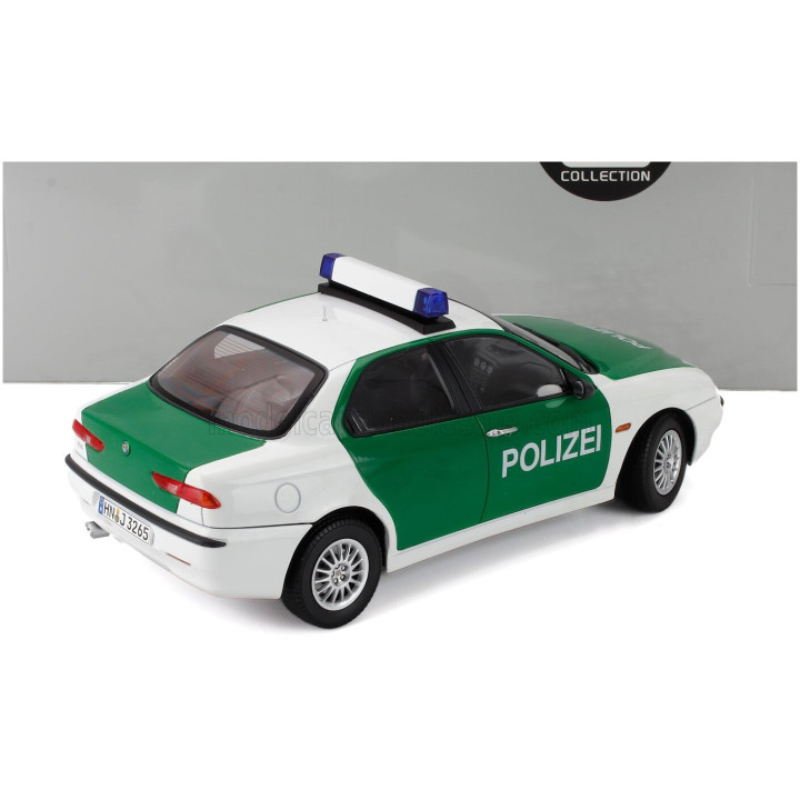 TRIPLE9 ALFA ROMEO 156 POLIZEI 1998 - WHITE GREEN 1/18