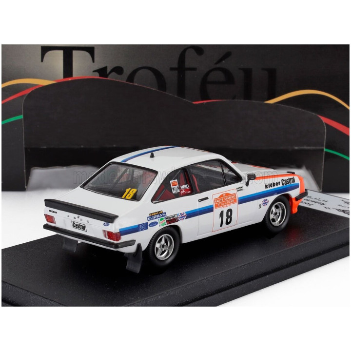TROFEU FORD ENGLAND ESCORT MKII RS2000 (night version) N 18 WINNER Gr. 1 RALLY SANREMO 1977 ROBERTO CAMBIAGHI - EMANUELE