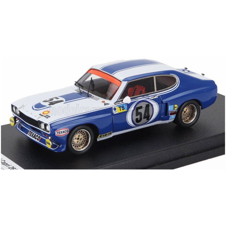 TROFEU FORD ENGLAND CAPRI 2600 LV 3.0L V6 N 54 24h LE MANS 1973 GERRY BIRREL - HANS HEYER - WHITE BLUE 1/43