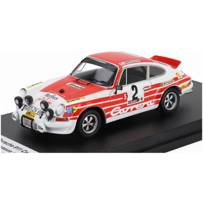 TROFEU PORSCHE 911 CARRERA RS COUPE (night version) N 2 RALLY TOUR DE CORSE 1972 GERARD LARROUSSE - CHRISTIAN DELFERIER - WHITE