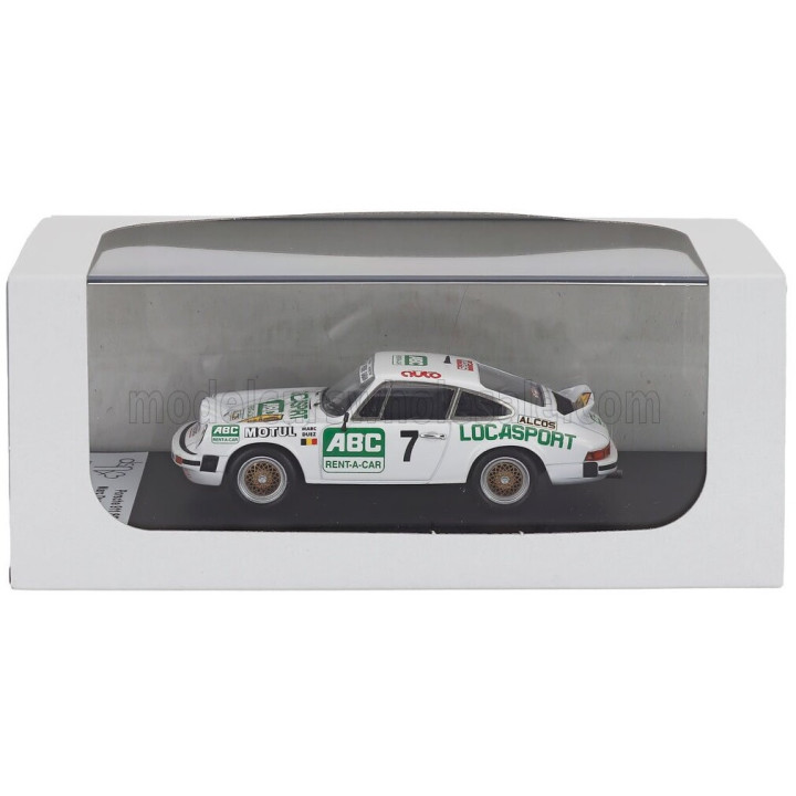 TROFEU PORSCHE 911 SC COUPE N 7 WINNER RALLY CONDROZ 1981 MARC DUEZ - WILLY LUX - WHITE GREEN 1/43