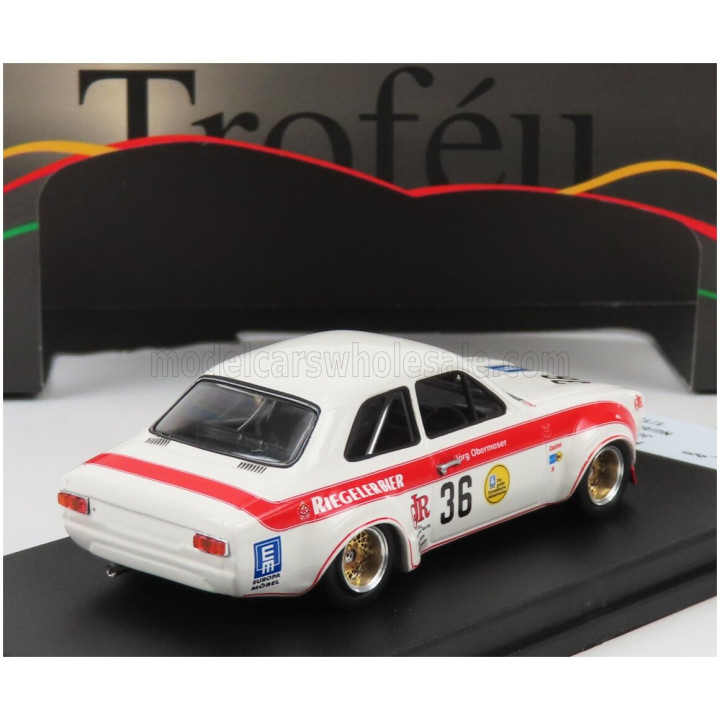 TROFEU FORD ENGLAND ESCORT MKI N 36 NURBURGRING 1973 JORG OBERMOSER - WHITE RED 1/43