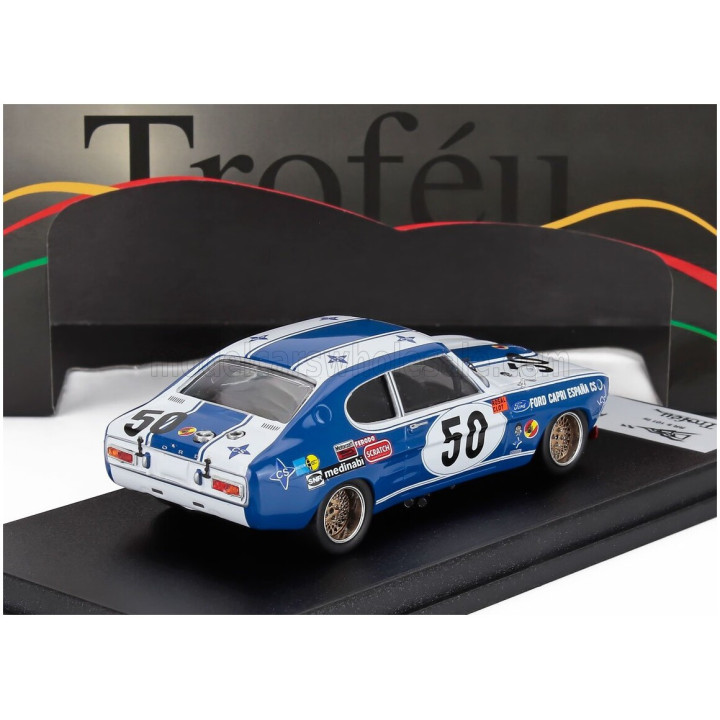 TROFEU FORD ENGLAND CAPRI 2600 RS N 50 TEST 24h LE MANS 1974 FRANCISCO TORREDEMER - BLUE WHITE 1/43