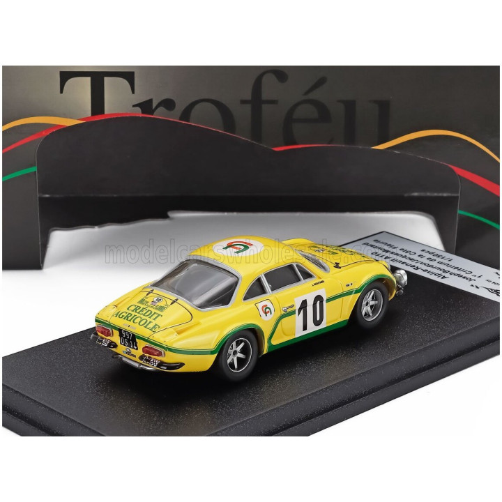 TROFEU RENAULT ALPINE A110 1800 (night version) N 10 WINNER RALLY CRITERIUM DE LA COTE FLEURIE 1974 JOSEPH BOURDON - JACQUES