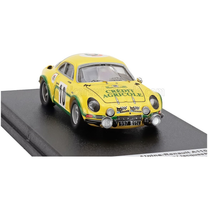 TROFEU RENAULT ALPINE A110 1800 (night version) N 10 WINNER RALLY CRITERIUM DE LA COTE FLEURIE 1974 JOSEPH BOURDON - JACQUES